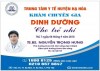 Khám chuyên gia dinh dưỡng