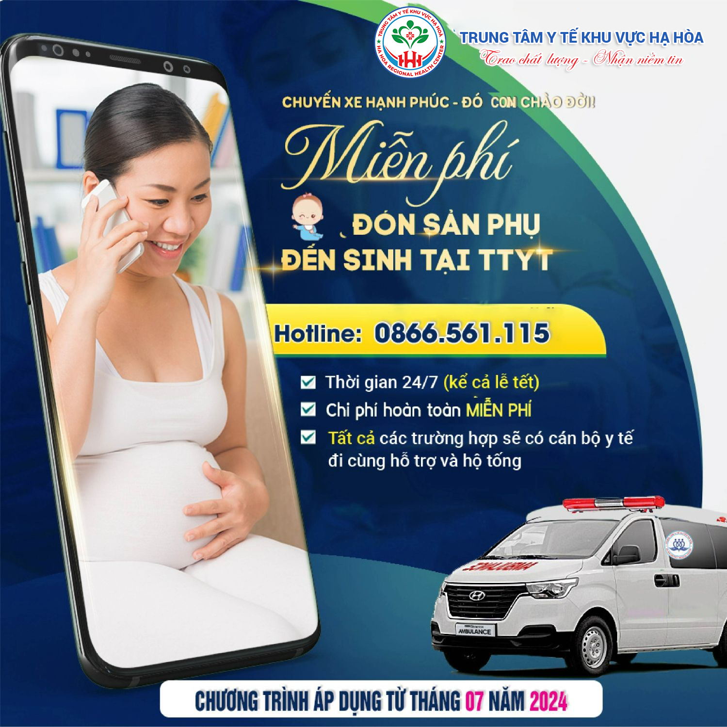 Dịch vụ đưa đón sản phụ